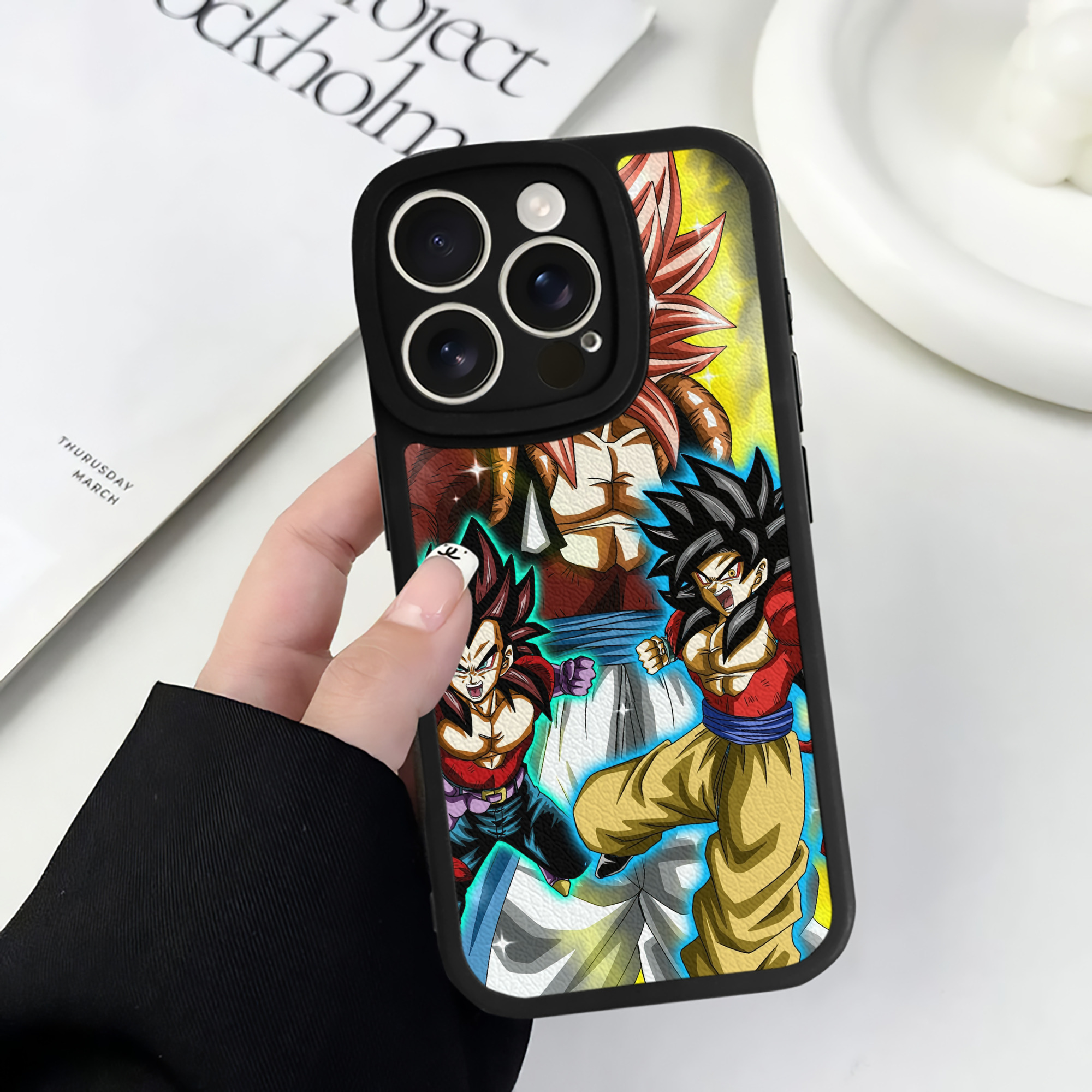 （画像用） ドラゴンボール DRAGON BALL 【iPhone 16シリーズ対応】シリコンスマホケース（レザー調） 材質：シリコン